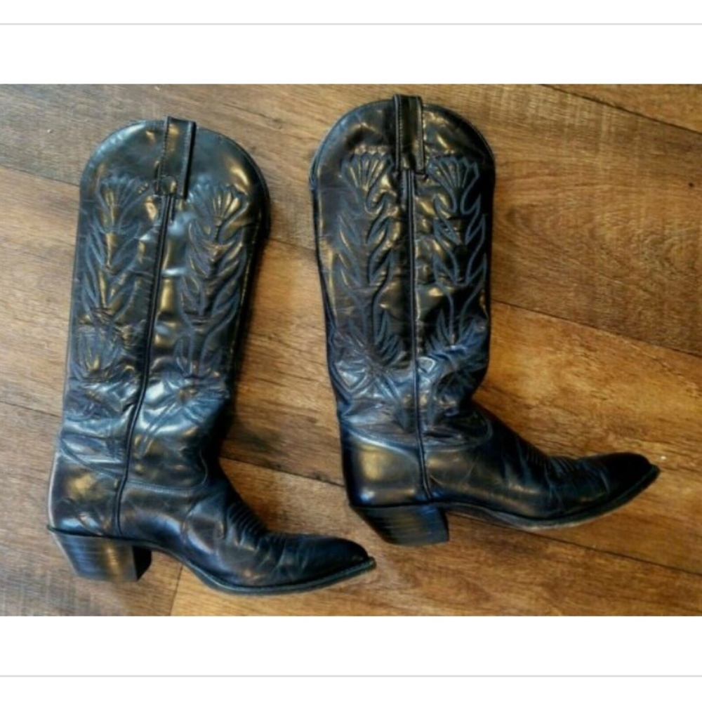 J. Chisholm Drover Series Leather Cowboy Boots